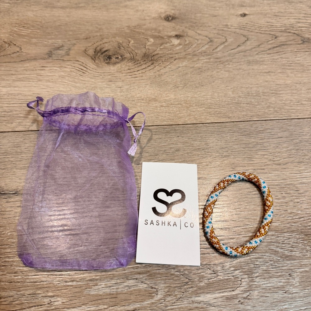 Sashka Co Hand Crocheted Beaded Bracelet Nepal‎ Artisan Fair Trade